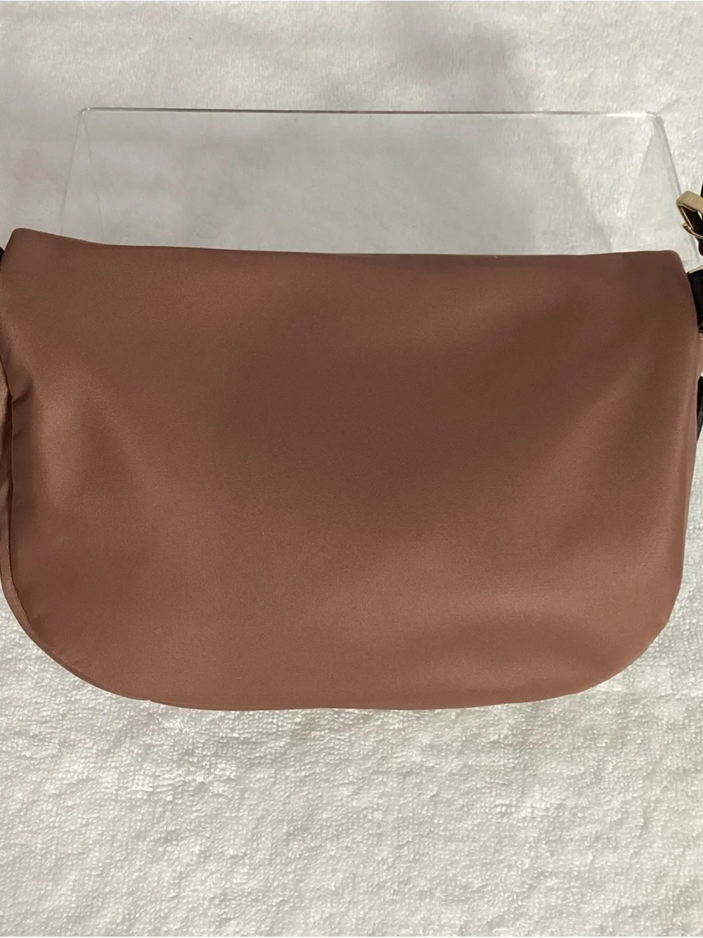 Kate Spade Dawn Nylon Rose Pink Fanny Pack Waist Bag Black Leather Belt EUC